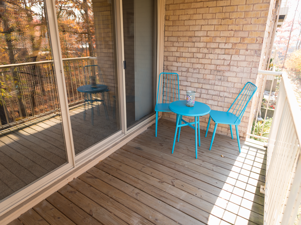 outdoor balcony  at Versailles Apartments, Maryland, 21204