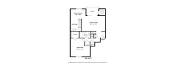 1 BDRM Floor Plan at Versailles Apartments, Maryland