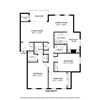 3 bedroom floor plan at Versailles apartments in Towson, MD