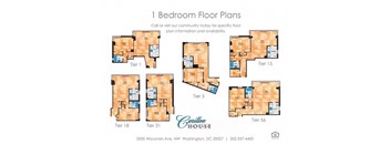 1 bedroom 1 bathroom Floor plan at Carillon House, Washington, 20007