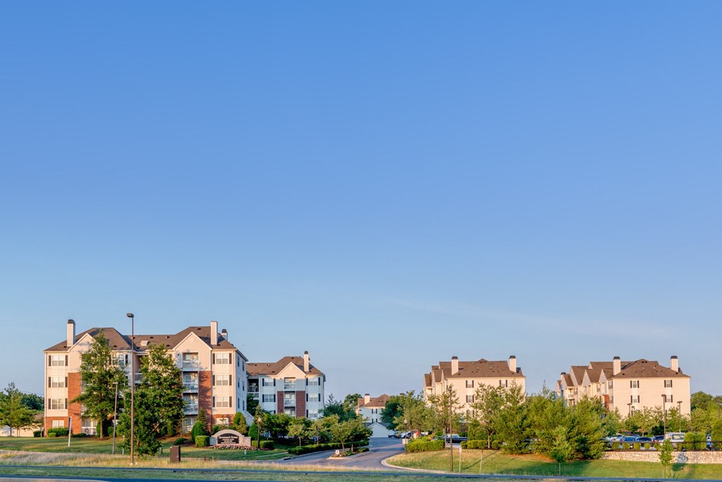 multiple apartment building community shot at Governors Green, Bowie, 20716
