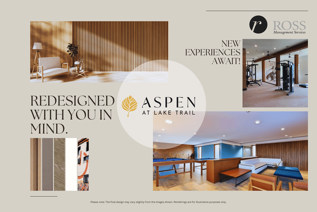 A brochure for a redesigned Aspen at Aspen at Lake Trail, Maryland