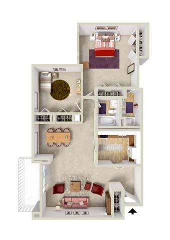 2 bed 2 bath at Charlestowne North Apartments, Maryland, 20770