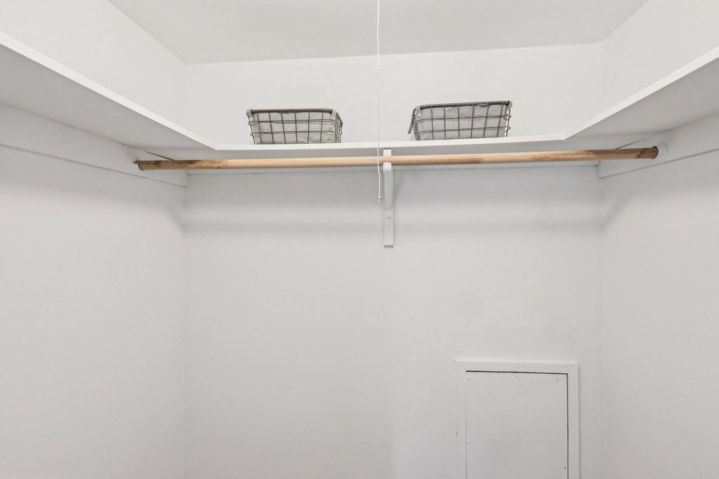 Generous Walk-In Closets With Shelving at Aspen at Lake Trail, Columbia Maryland