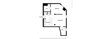 Studio floor plan at Pohlig Box Factory, Virginia, 23223