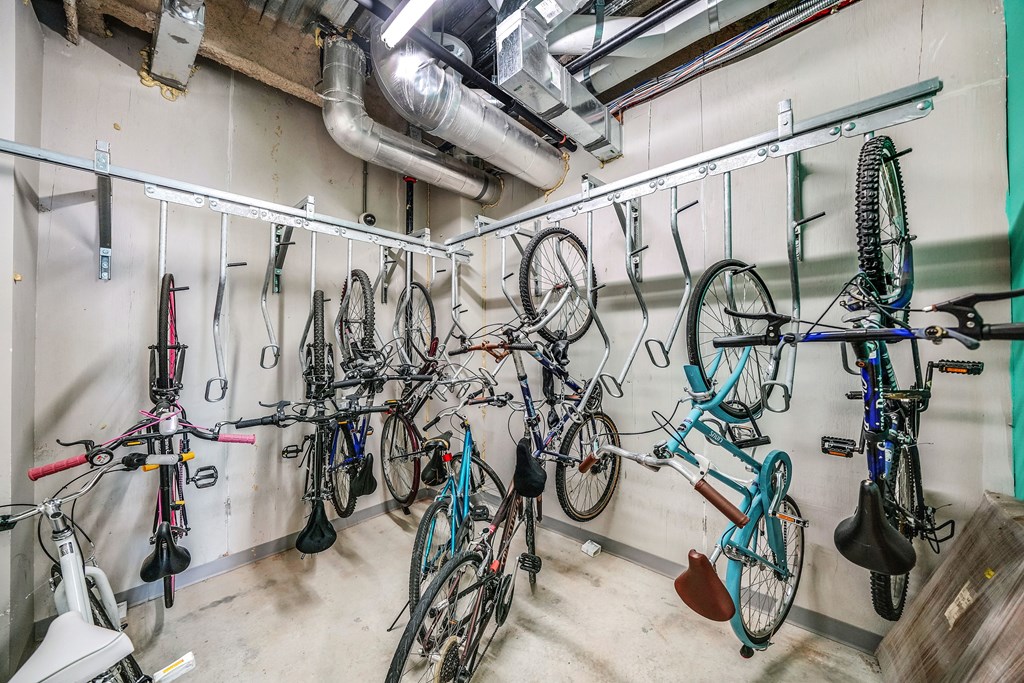 Bicycle storage room!
