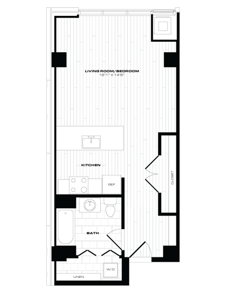 1001 Vine Street Studio-2 Beds Apartment for Rent - Photo Gallery 10