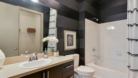 Bathroom With Bathtub Bathroom With Bathtub at Optimist Lofts, Georgia