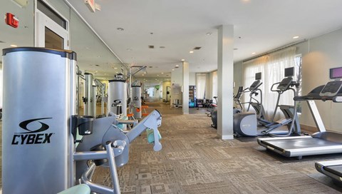 Fitness Center With Updated Equipment at Optimist Lofts, Atlanta, GA, 30324