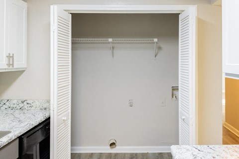 Spacious closet with