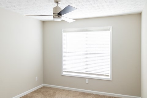Ceiling fan and freshly painted walls at Twin Springs Apartments, Norcross, GA