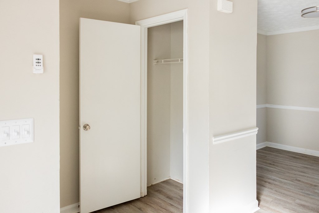 Closet and hard wood like flooring at Twin Springs, Norcross, GA