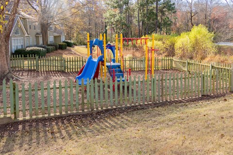 Fenced in playground at Twin Springs, Norcross, GA