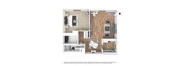 a 1 bedroom floor plan  nutmeg apartments  460 sq ft