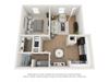 1 bed floor plan 1 bed floor plan at Parks at Utoy Creek Apartments in Atlanta 30331