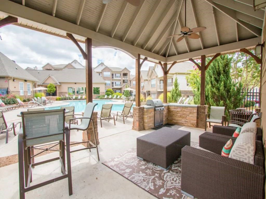 Outdoor Grill With Intimate Seating Area at Elevate Greene, Georgia