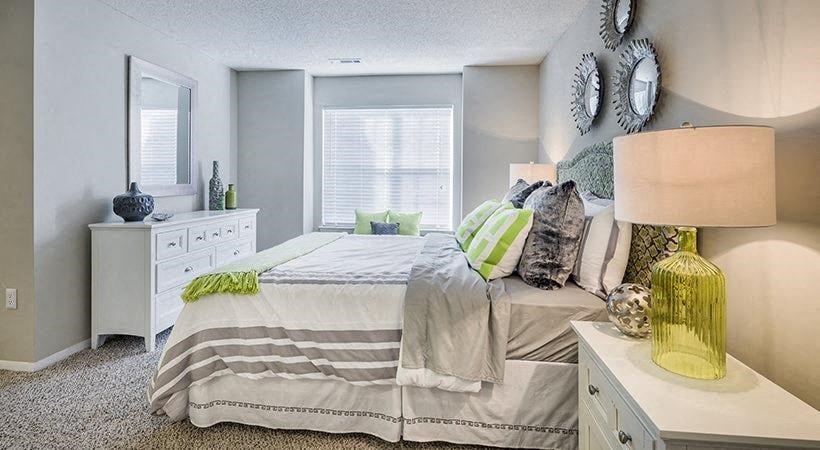 Amberwood at Lochmere, Cary NC, bedroom with natural light