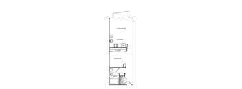 1 bed 1 bath A4 Floor Plan at Optimist Lofts, Atlanta, GA, 30324