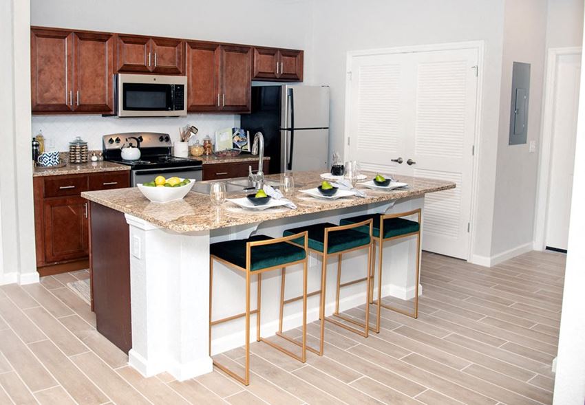 Fitted Kitchen With Island Dining  at Ventura at Turtle Creek, Rockledge, Florida - Photo Gallery 1