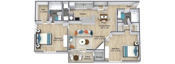 a floor plan of a house with different floors