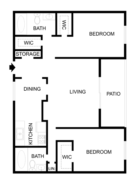 2 bed 2 bath Lory of Savannah