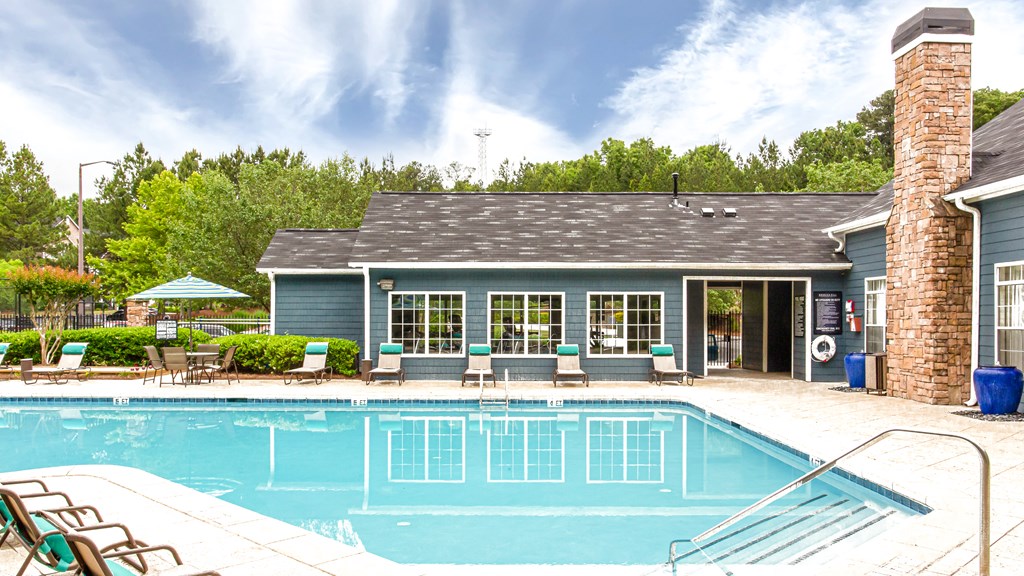 Brodick Hills clubhouse and pool