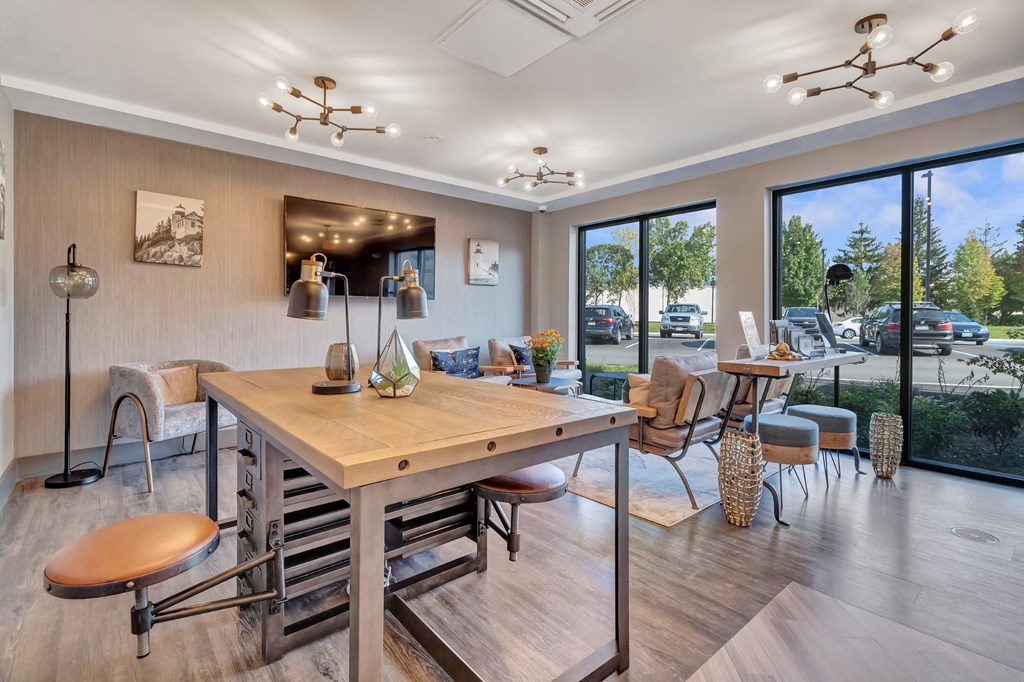 LSP Resident Working Area at Latitude at South Portland Apartment, Maine, 04106