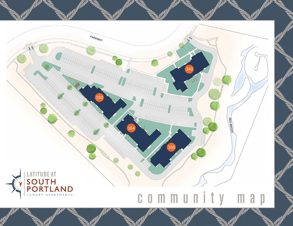 Site Mapat Latitude at South Portland Apartment, Maine, 04106