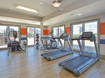 Cardio Machines In Gym at Crest at Midtown, Georgia, 30308