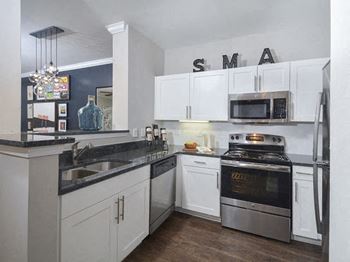 Efficient Appliances In Kitchen at Crest at Midtown, Georgia, 30308