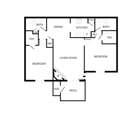 a floor plan of a house