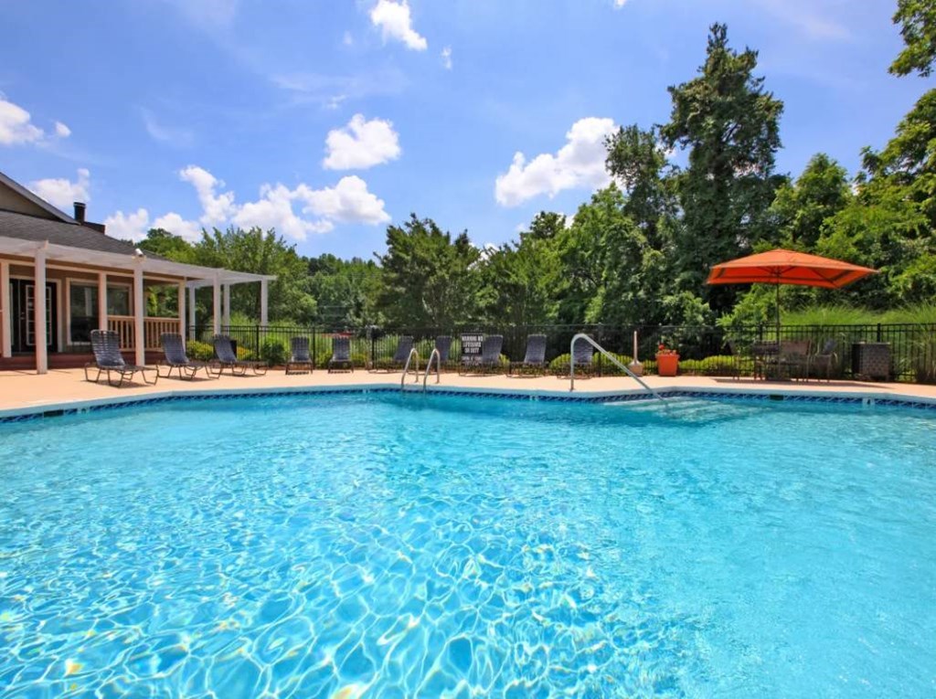 the swimming pool at our apartments offering a resort style pool