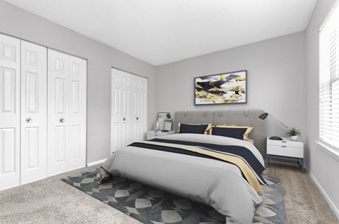 Bedroom at The Carter 4250 Apartments, Norcross