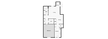 A1B Floor Plan at The Sterling, Corpus Christi