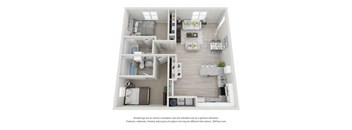 a 1 bedroom floor plan  villas at spring creek