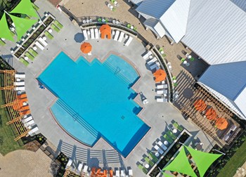 Aerial View Of Pool Aerial View Of Pool at Century Belmont Station, Louisville - Photo Gallery 2