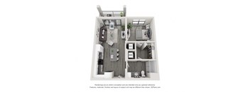 a 1 bedroom floor plan  sierra  2100 sq ft