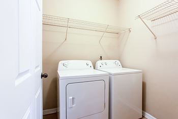 a washer and dryer in the laundry room  at Avenues of Kennesaw East & West, Georgia, 30144