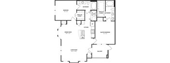 a black and white floor plan of a house