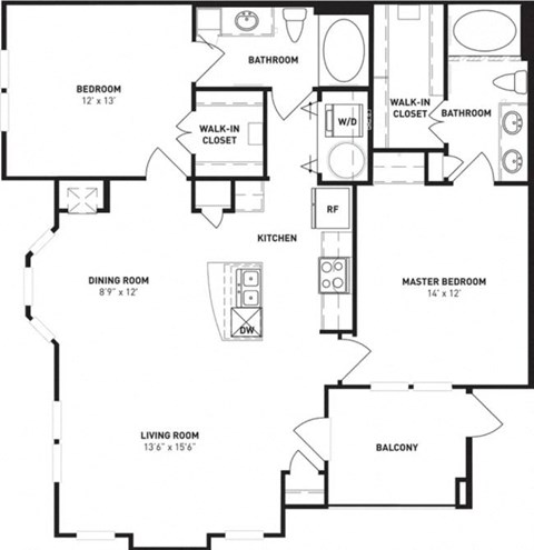 a black and white floor plan of a house