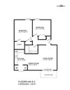 2 bedroom 1 bath Floor Plan 2 bedroom 1 bath Floor Plan at Nova Ridge, Charlotte, North Carolina