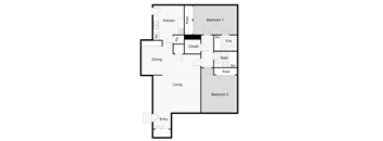 B2 Floor Plan at The Sterling, Texas