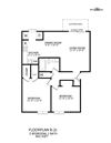2 bedroom 2 bath Floor Plan 2 bedroom 2 bath Floor Plan at Nova Ridge, Charlotte
