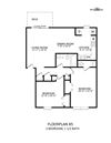 2 bedroom 1.5 bathroom Floor Plan 2 bedroom 1.5 bathroom Floor Plan at Nova Ridge, Charlotte, NC, 28208