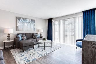 Model apartment with llarge windows at Barcelo at East Code Marietta, GA