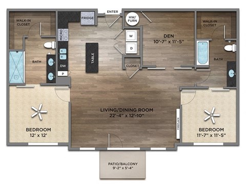 Bardstown Floor Plan at Century Baxter Avenue, Kentucky, 40204