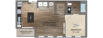 Benton Floor Plan at Century Baxter Avenue, Louisville, KY 40204
