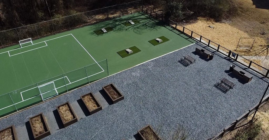 Sports Court Aerial View at Breckinridge Vue, Georgia, 30096