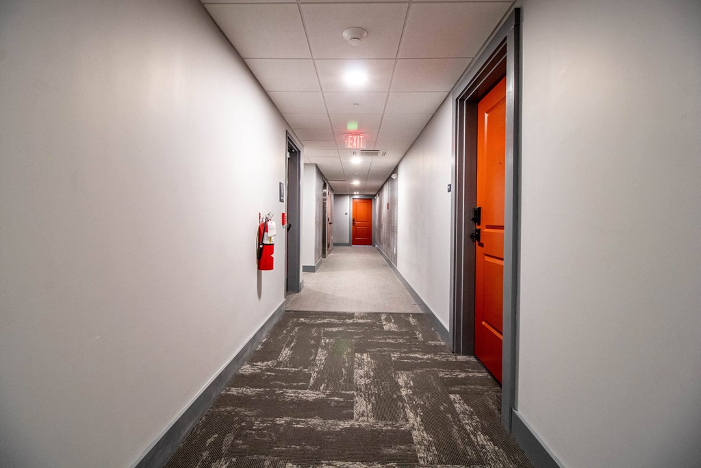Large Hallwayat Latitude at South Portland Apartment, Maine, 04106