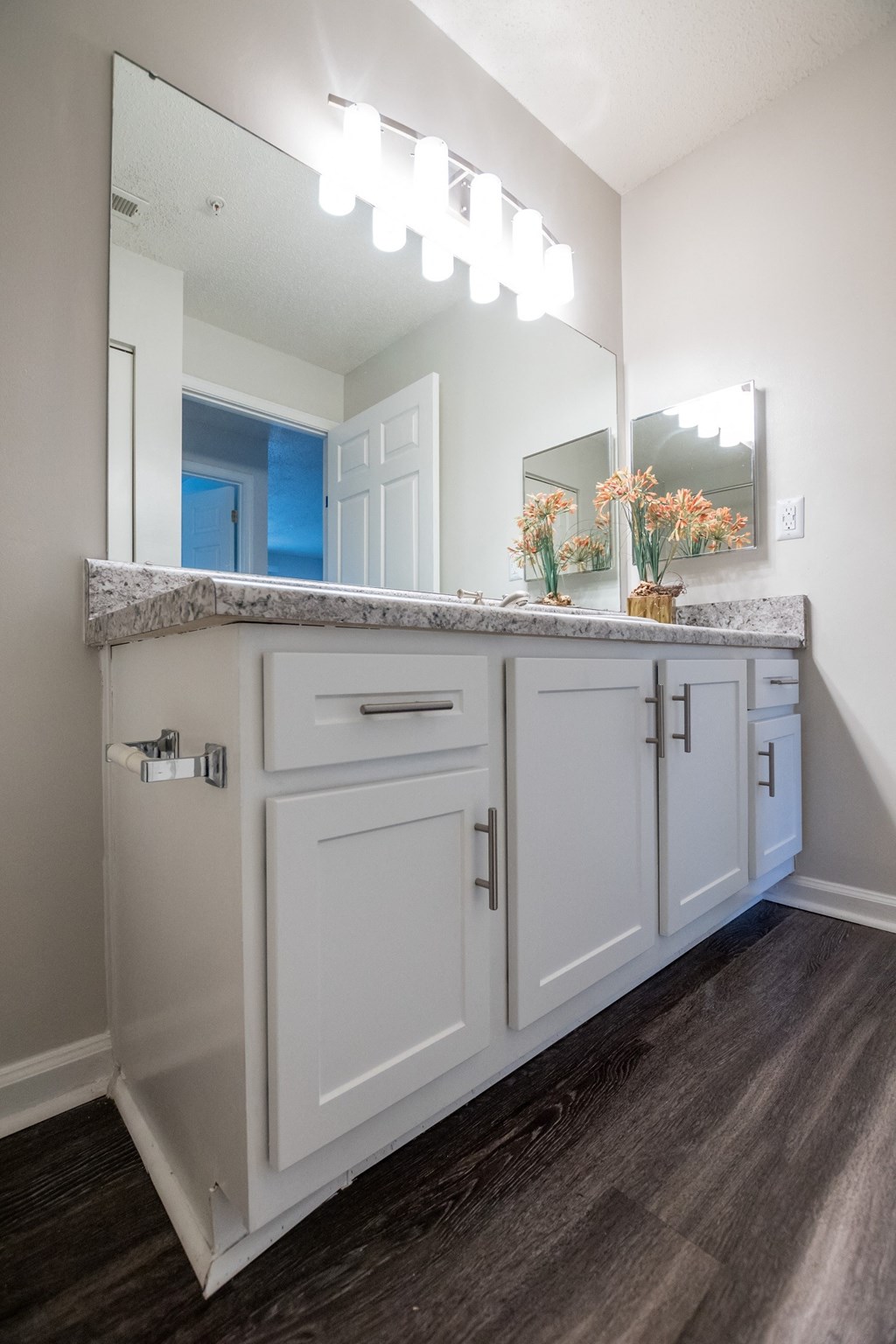 bathroom with white shaker cabinets at Palmetto Place, Fort Mill, SC